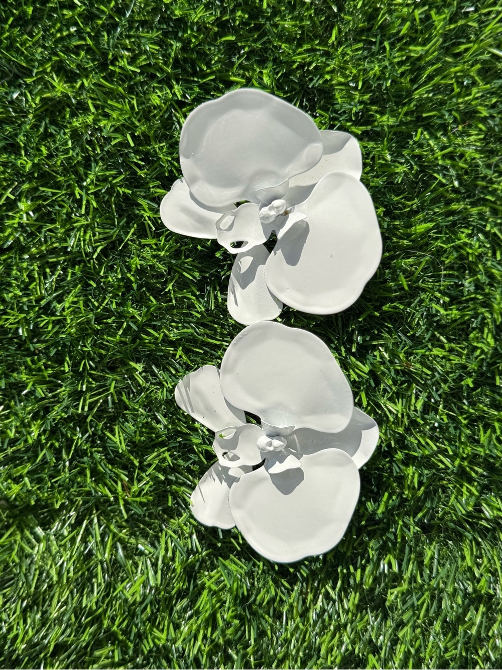 Zara White Floral Statement Earrings